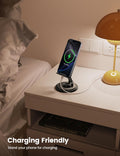 Lamicall Cell Phone Stand for Desk - [360° Rotation] Sturdy Adjustable Desktop Phone Holder, Foldable Mobile Stand, Office Desk Accessories Gifts