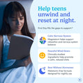First Day Teens’ Nighttime Reset Calming Magnesium Gummies – Sleep Aid Supports Peaceful Rest, Balanced Mood & Energy – Supplement with Magnesium