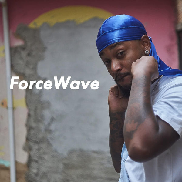 4PCS Silky Durags for Men Women 360 Waves with 1 Wave Cap, Silky Satin Durag Extra Long Tails Black Blue Gray Red