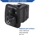 Mirror Control Switch Button Compatible with Ford F150 F250 F350 Excursion Expedition Escort Thunderbird Windstar Lobo Replaces F65Z17B676AB Front