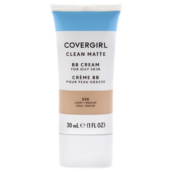 COVERGIRL - Clean Matte BB Cream, Oil-Free, Long-Lasting, Sensitive Skin, Lightweight, 100% Cruelty-Free Light/Medium - 530 1 Fl Oz (Pack of 1)