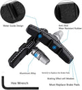Hapleby 4PCS Premium Bike Brake Pads, Professional Mountain Bicycle V-Brake Pads, Bike Brake Blocks Kit, for Free Hex Wrench