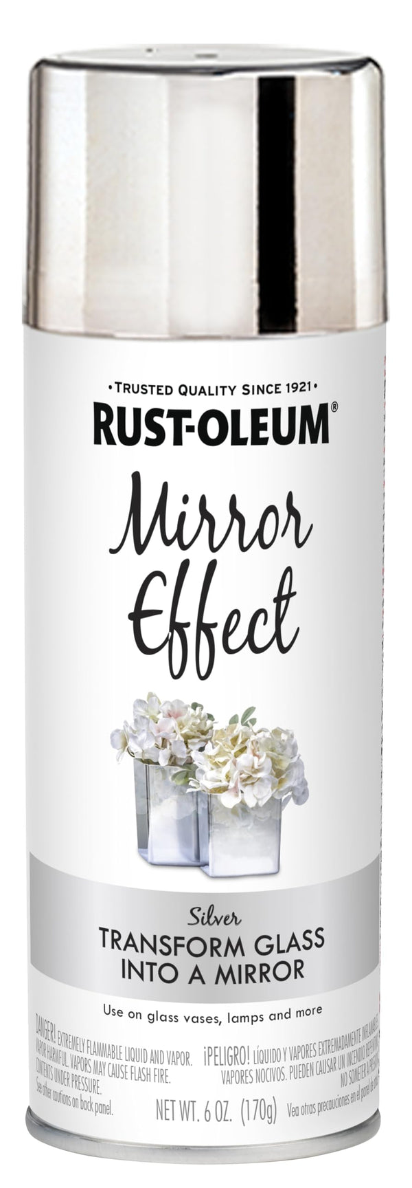 Rust-Oleum 301494 Specialty Mirror Spray, 6 Oz, Silver