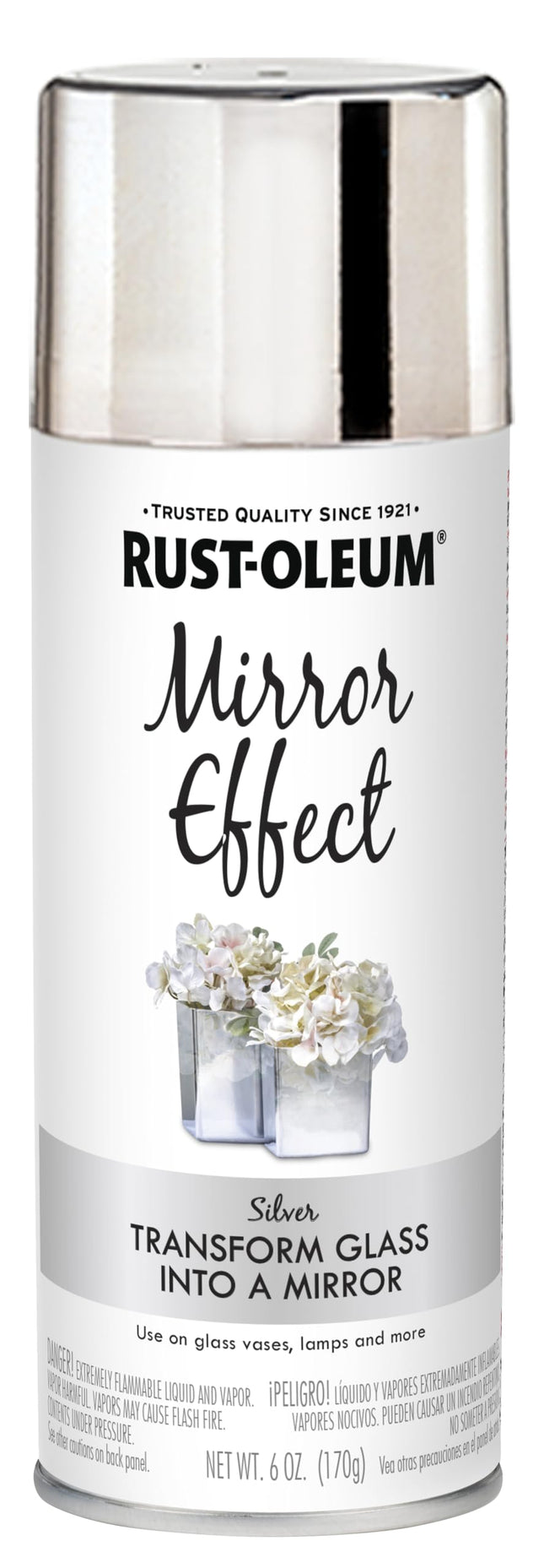 Rust-Oleum 301494 Specialty Mirror Spray, 6 Oz, Silver