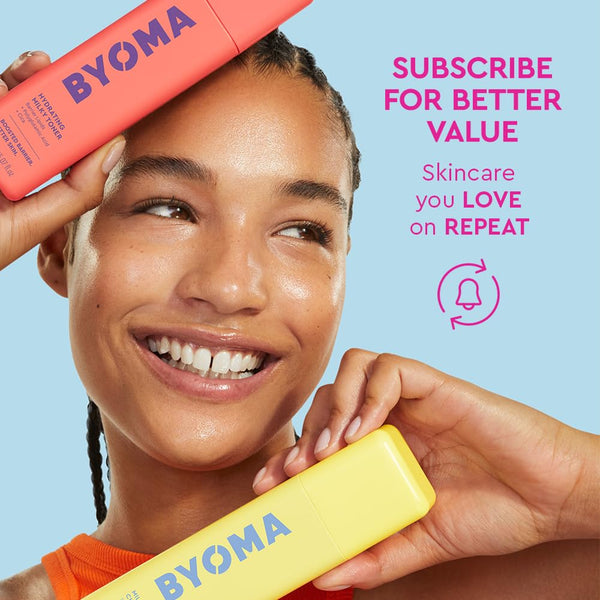 BYOMA Phyto-Mucin Glow Serum - Mucin Face Serum for Glass Skin - Plumps, Primes + Hydrates - Flawless Primer and Makeup Base - Strengthens Skin