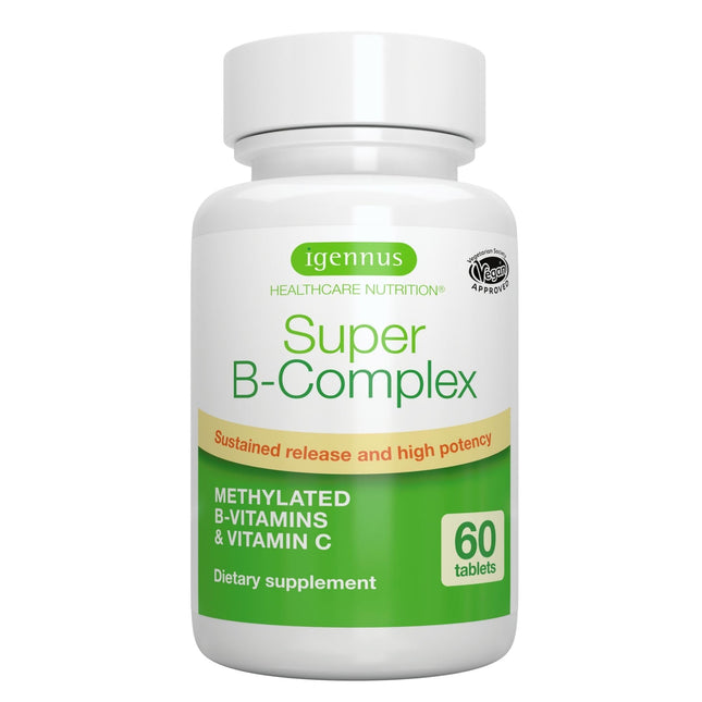 Igennus Super B-Complex Methylated B Vitamins, Sustained Release, Clean Label, M