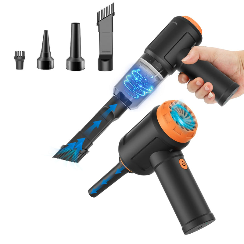 Air Duster - Computer Vacuum Cleaner - for Keyboard Cleaning- Cordless Canned Air- Powerful - Energy-Efficient(Air-01)