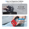 4 Pcs 3 in 1 Retractable Multi Fast Charging Cable Bulk with Phone Stand | USB C /Micro USB /L Easy Use and Portable, Compatible with iPhone