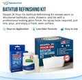Ekopel Bathtub Refinishing Kit - Made in The USA - Odorless Tub and Tile Reglazing - Most Durable Never Peel Tub Paint Coating - Pour On Touch Up Size