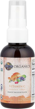 Garden of Life Organics Vitamin C Spray for Kids and Adults - Orange Tangerine, Vitamin C Supplement, Antioxidant for Immune Support and Skin