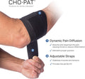 Cho-Pat GolferÃ¢ÂÂS Elbow Support Strap, Designed in Cooperation W/ the Mayo Clinic, Adjustable Compression Forearm Support for GolferÃ¢ÂÂS Elbow