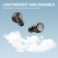 TOZO E1 Wireless Earbuds Build in Mic Clear Calls Ergonomic Light Weight Bluetooth 5.3 in Ear Headphones IPX6 Waterproof Premium Stereo Sound Ear