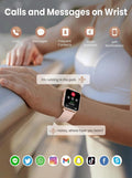 SKG Smart Watch for Men Women Android Iphone, with Alexa Built-In & Bluetooth Call(Answer/Make Call) 1.69" Fitness Tracker with IP68 Waterproof,