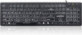 Perixx PERIBOARD-317 Wired Backlit USB Keyboard, Big Print Letter with White Illuminated LED, US English Layout,Black