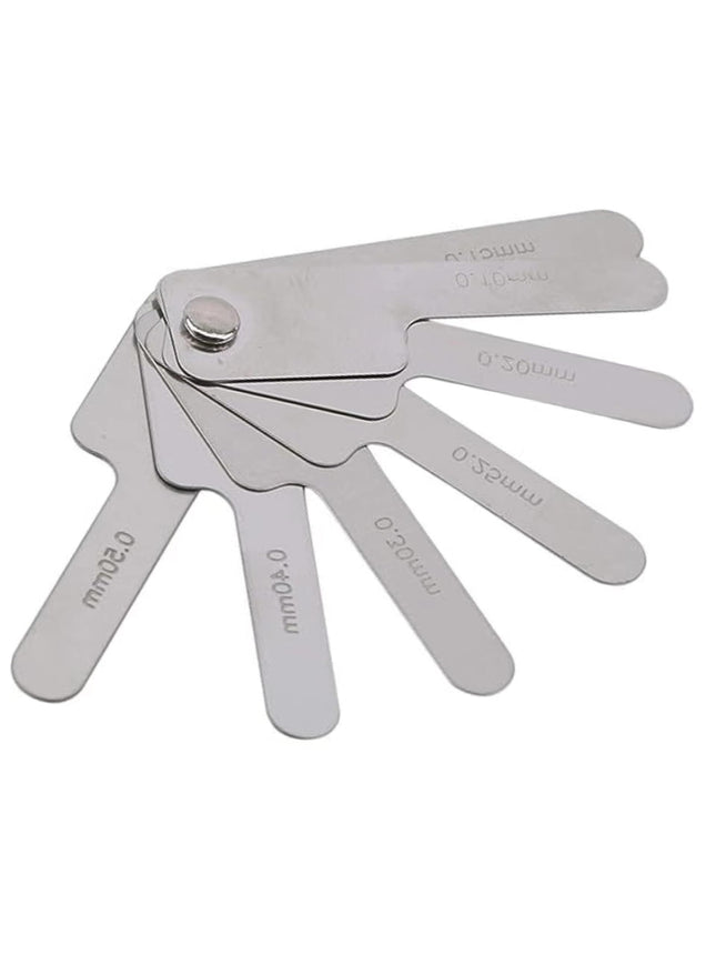 1Pc Silver Dental Orthodontic Interproximal Enamel Reduction Stainless Steel for Ipr Gauge Ruler 0.1-0.5 Mm, Metric and 