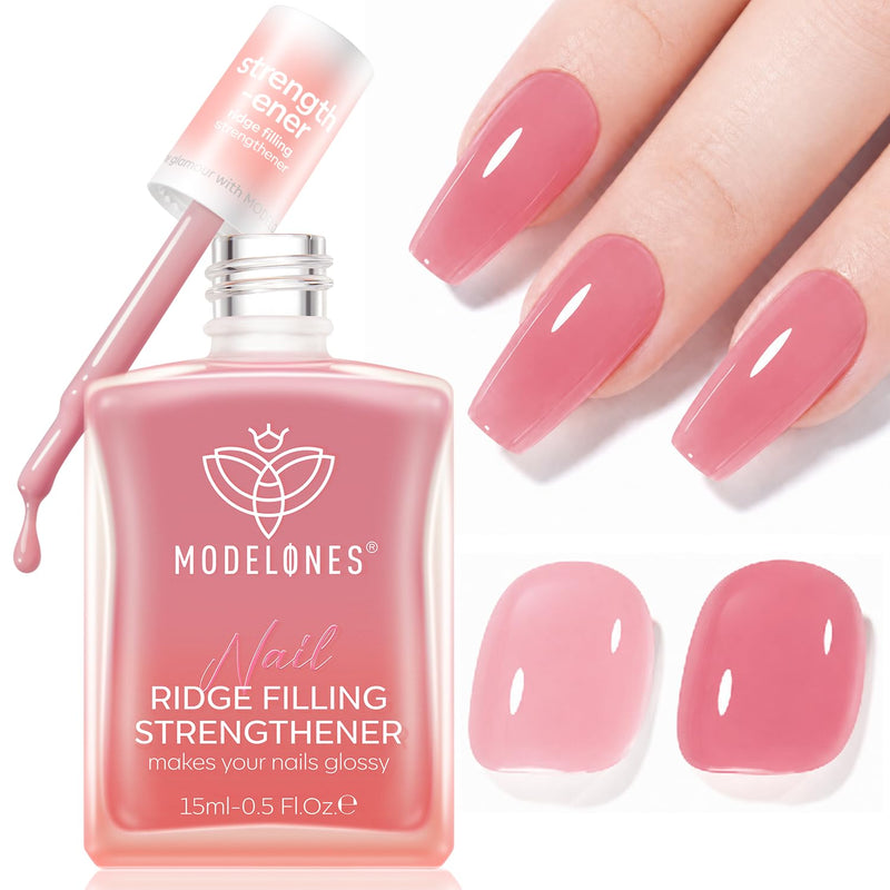 Modelones Nail Strengthener and Growth, Pink Purple Nail Polish Repair A A1 Pink Purple