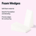 Amazon Essentials Cosmetic Foam Wedges For Makeup, 32 Count (Previously Amazon Basics) 32 Count (Pack of 1)