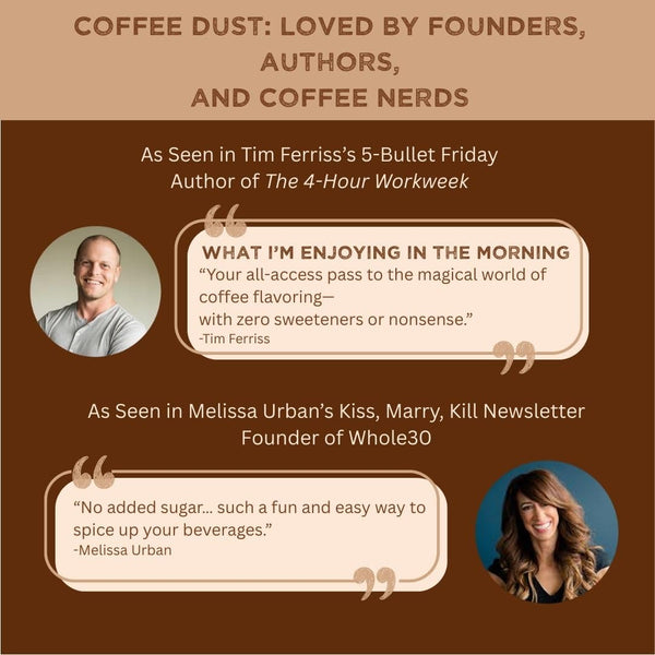 Coffee Dust Sampler Set | Coffee Spice Blends to Flavor Coffee and Tea | Ideal Gift for Coffee Lovers | No Sugar, No Artifical Flavors, 72 Servings
