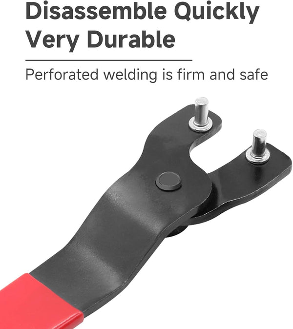 OLIREXD Angle Grinder Universal Adjustable Pin Wrench for Angle Grinder Machine (1, Red) Red 1