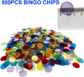 Yuanhe Jumbo Bingo Game Set - 11 Inch Tall Metal Cage with Calling Board, 7/8" Bingo Balls, 500 Bingo Chips,100 Bingo Cards for Large Group Games