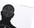 Juvale Shooting Targets Paper Silhouette Style - 17 x 25 in, Black & White, 50 Count - Paper Targets for Shooting Range & Airsoft, BB & Pellet Gun