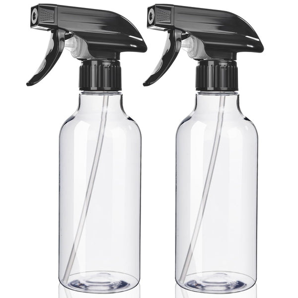 Spray Bottles 2-Pack, 10 Oz, Mist & Stream, Heavy Duty Spraying Empty Water Sprayer Bottle, BPA Free Plastic Refillable Containers for Cleaning