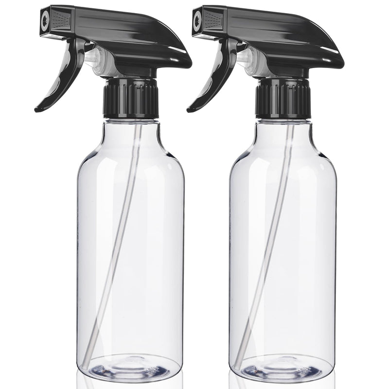 Spray Bottles 2-Pack, 10 Oz, Mist & Stream, Heavy Duty Spraying Empty Water Sprayer Bottle, BPA Free Plastic Refillable Containers for Cleaning