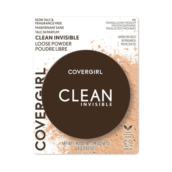 Clean Invisible Loose Powder Translucent Medium 115 Translucent Medium 0.63 Ounce (Pack of 1)