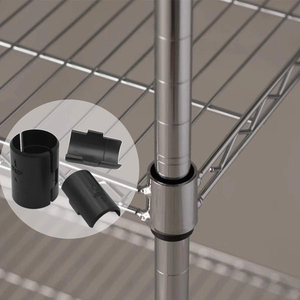 Snnalosses Wire Shelf Clips, Wire Shelving Shelf Lock Clips Replacements for 1" Post Metal Shelving Sleeves System（40 Packs/20 Pairs） 40 Packs（20
