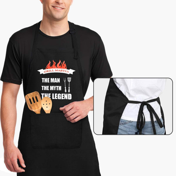 LYLPYHDP Funny Aprons for Men - Adjustable Neck Strap, Waterproof & Oilproof! Perfect for Grilling - Ideal Husband Birthday Gift & Gifts for