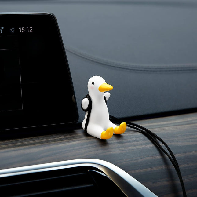 YGMONER Cute Swinging Duck Car Rear View Mirror Hanging Accessories Funny Car In