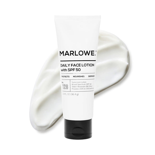 No. 128 Men'S Facial Lotion with Sunscreen SPF 50, 3.4 Oz, Oil-Free, Lightweight