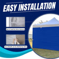 10x10 Pop Up Canopy Tent Sidewalls - Straight Leg Compatible, 300D Waterproof Polyester with 99% UV Protection, 3 Piece Royal Blue Wall Set Fit