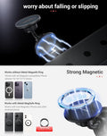 Gym Magnetic Phone Holder for Magsafe, Dual Magnetic Phone Mount Gym Phone Holder Magnet with Double Ball Head Locking Angle Compatible with