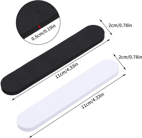 30PCS Hat Size Tape, Hat Size Reducer Inserts, Hats Reducing Tapes, Foam Reducing Self Adhesive Tape for Hats (Black and White), Hard Hats Accessories