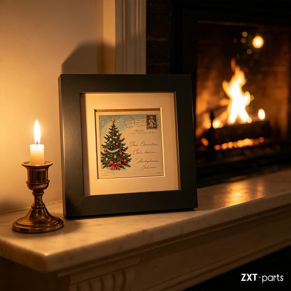 5x5 Wooden Picture Frames with 4x4 Opening Mat. Black Square Solid Wood | Includes 4x4 Mat.Black Finish.Fit 4x4 and 5x5 Pictures.Tabletop & Wall