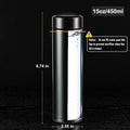 PARACITY Insulated Water Bottle, 15 oz Stainless Steel Water Bottle, Black