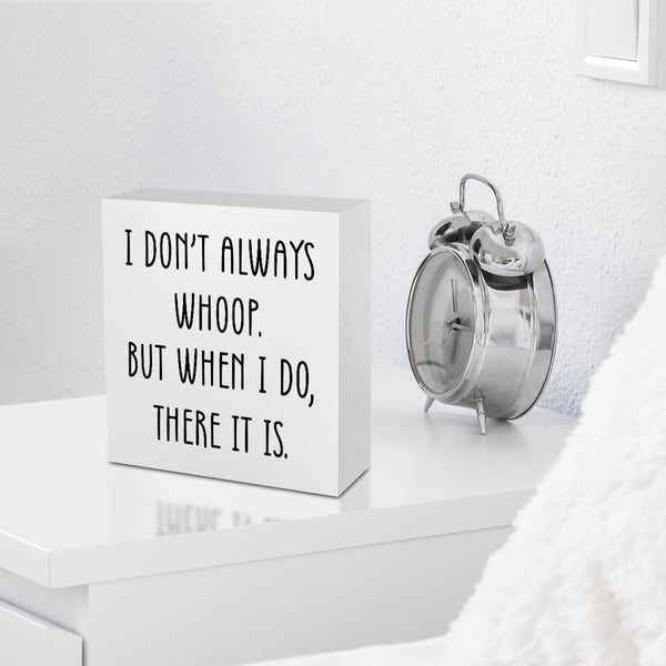 Funny Quotes Office Supplies Rustic Desk Decor White Wooden Box Sign Humor Novelty Office Organization Graduation Gifts Wood Plaque Cubicle
