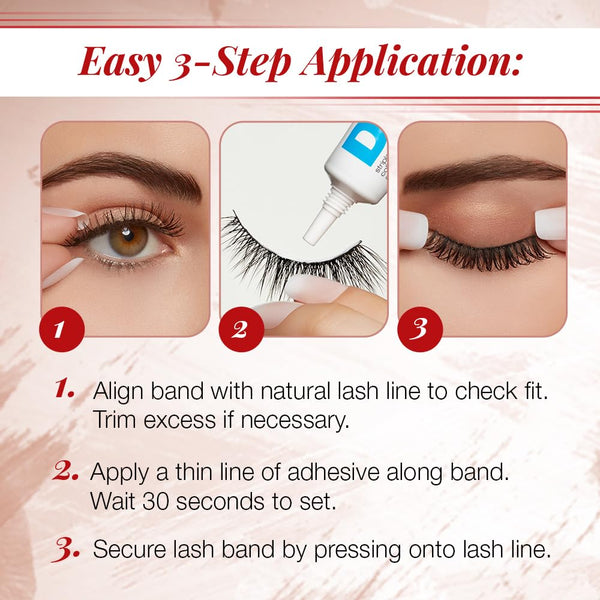 Ardell Naked Strip Lashes 421 Ã¢ÂÂ Natural-Looking, Long-Lasting False Eyelashes with Invisiband for Seamless Blend, 4 Pairs, 1-Pack