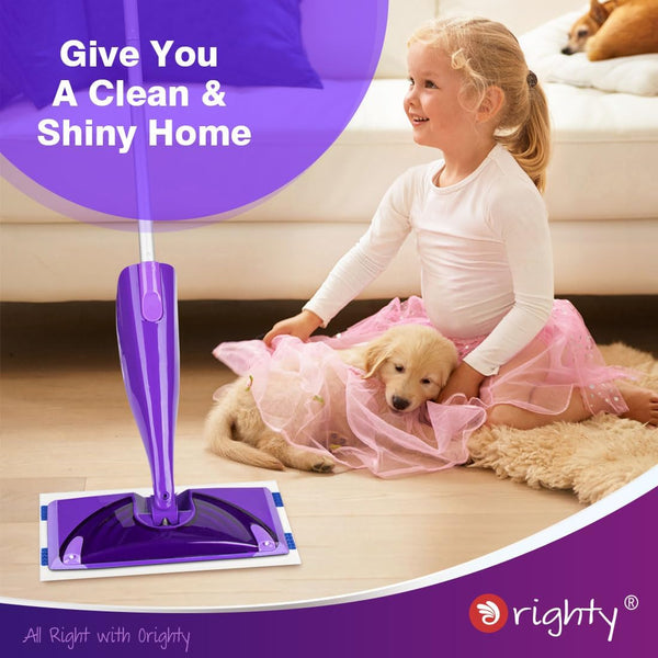 Orighty Dry Mop Pads Refill Compatible with Swiffer Wetjet, Multi-Layer Mopping Pads, Multi Surface Wetjet Hardwood Floor Cleaner Spray Mop Pads