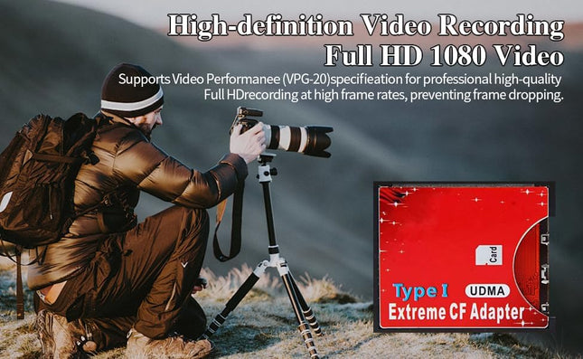 SD SDHC SDXC to CF Compact Flash Memory Card Adapter Reader Type I