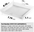CalPalmy AP5609551 The Exact Replacement Compatible with 8’’ x 7’’ Bathroom Vent Fan Light Lens Cover – Made from Heavy Duty Plastic (Upgraded