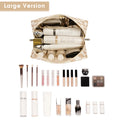 Narwey Makeup Bag Travel Toiletry Bag, Cosmetic Bag for Women Girls YB-Light Checkerboard Large