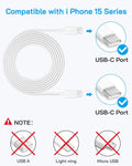 I Phone 16 15 Charger Fast Charging - 20W PD Fast Charger Block with 6Ft USB C Cable for I Phone 16/15 Series, I Pad Pro/Air/Mini, Galaxy S23,