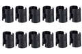 24 Pcs 12 Pairs Wire Shelving Shelf Lock Clips for 1 Inch Post - Shelving Sleeves Replacements for Wire Shelving System (1 Inch Dia) 24 Pcs 1 Inch Dia