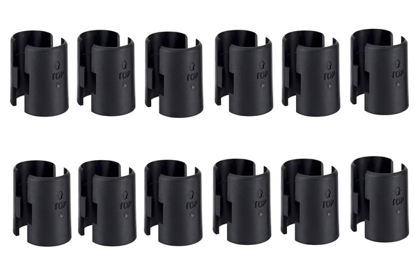 24 Pcs 12 Pairs Wire Shelving Shelf Lock Clips for 1 Inch Post - Shelving Sleeves Replacements for Wire Shelving System (1 Inch Dia) 24 Pcs 1 Inch Dia