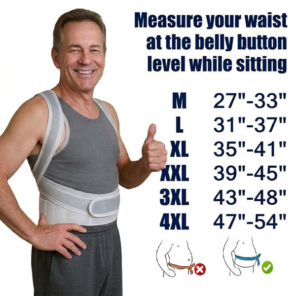 The Natural Posture Posture Corrector for Men and Women - Lumbar Back Brace and Shoulder Straightener - Helps Provide Lower Back Support and