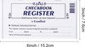 20 Pack Checkbook Register, Check Registers for Personal, Blank Ledger Transaction Registers for Personal or Business Bank, Check Register Book