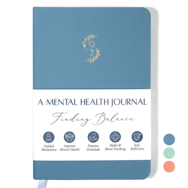 FINDING BALANCE Mental Health Journal Ã¢ÂÂ 6-Month Daily Journal with Prompts 