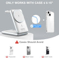 3-In-1 Magnetic Wireless Charger: 2025 Travel Fast Charging Station for Iphone 16 15 14 - Apple Watch Ultra SE 9 8 - Airpods Pro 4 3 - Desk